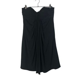 Laundry by Shelli Segal Black Drape Front Sleeveless Cocktail Dress 2